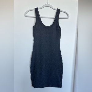 Gray knit dress